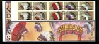 US FDC #2501-2505 Gill Craft 1990 WY Indian Headdresses Booklet Pane BP Tab