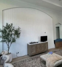 Loxaco Poplar Half Round Tambour wall paneling, 5.25" x 94.5" panels, 4 pieces