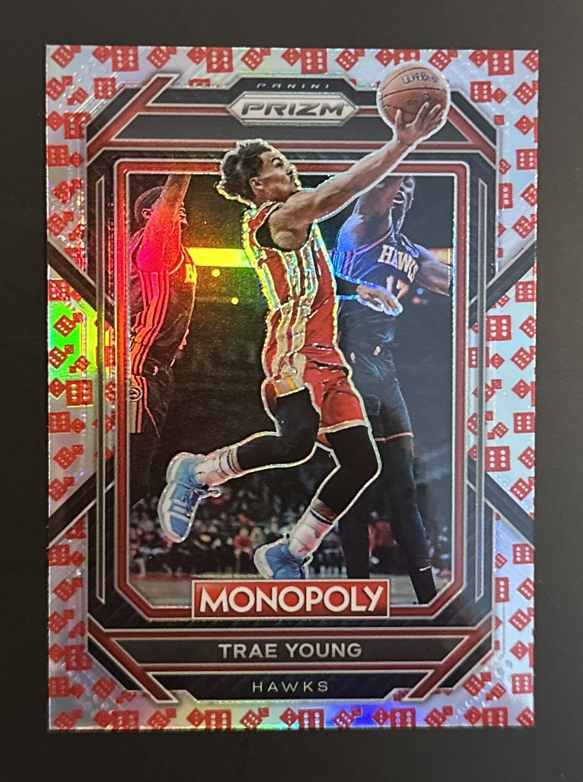 2022-23 Panini Prizm Monopoly Trae Young Red Dice Prizm SP #1
