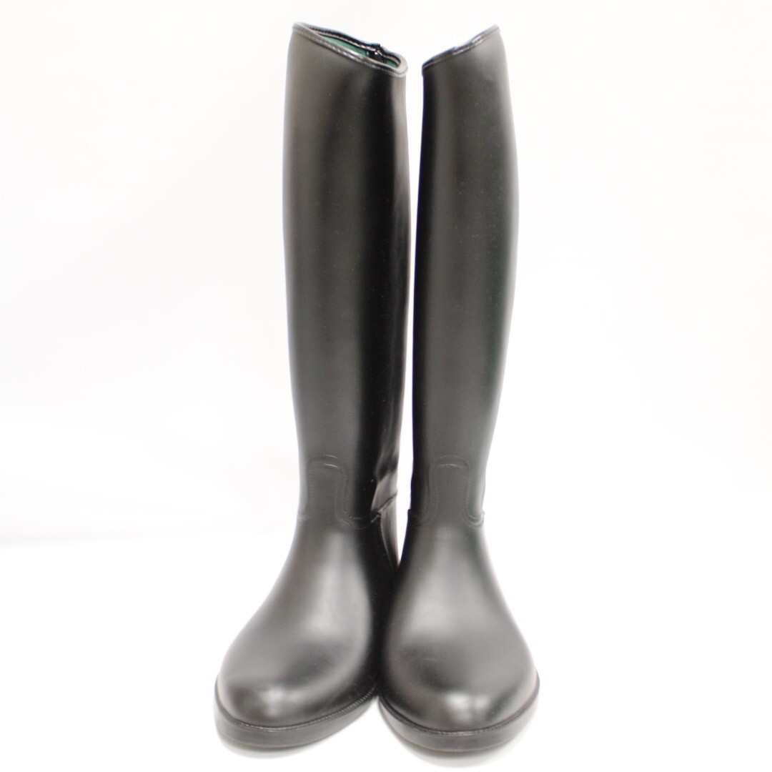Womens HKM Tall Black Leather Horse Riding Boots UK 7 EU 41 NEW Z03