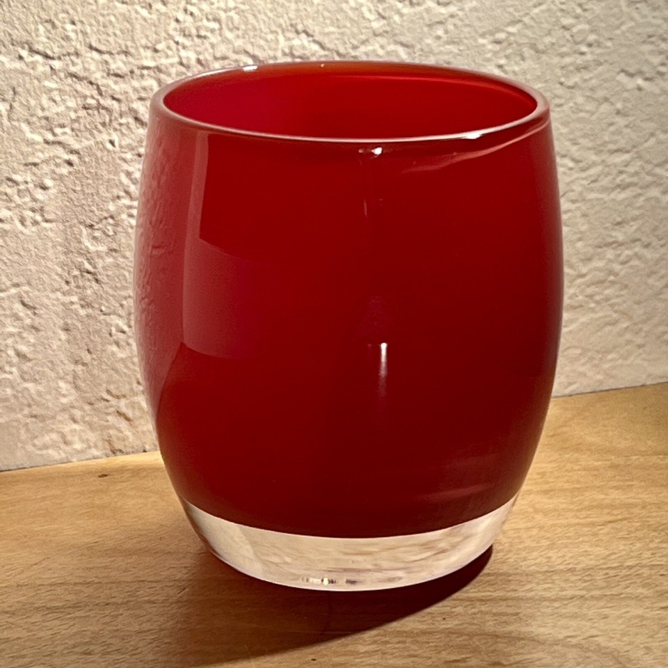 Glassybaby Votive Candle Holder pretriskelion Red Cherry Seattle