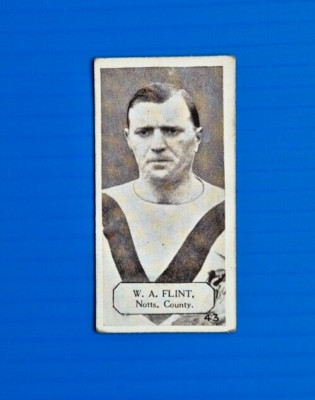1925 Lacey Footballers Kauwachskarte - 43 W A FLINT (NOTTS COUNTY)