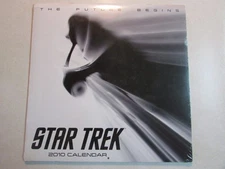 STAR TREK THE FUTURE BEGINS MOVIE NEW CAST 2010 CALENDAR LEONARD NIMOY SEALED