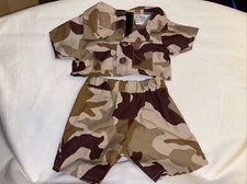 Build a Bear Brown Camo Army Uniform