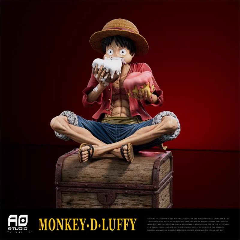 Luffy, one piece hero, smiling under the sun with his straw hat