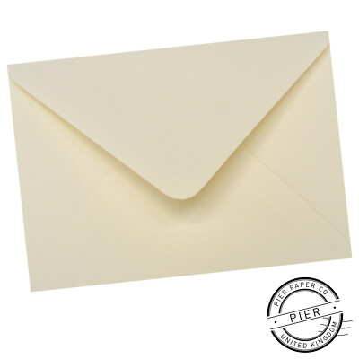25er Pack x C5 Elfenbein Premium 100 g/m² Hochzeit Umschläge 162 x 229 mm von Pier Paper Co