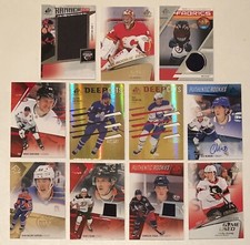 2023-24 Upper Deck SP Game Used 11 Card Lot Dustin Wolf /25 Tage Thomson /35 +++