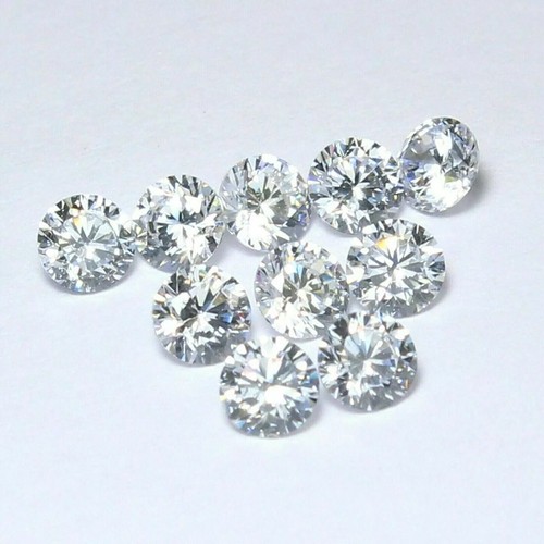 Certified 1 mm Round Cut CVD Diamond I Color SI1 Clarity 200 Pcs Diamond Lot - Picture 2 of 8