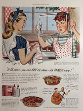 1947 Pyrex Ware Corning Glass Works Clean Bak...