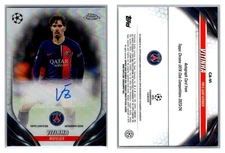 Vitinha 2024 Topps Chrome UEFA Champions League Chrome Autographs #CA-VI