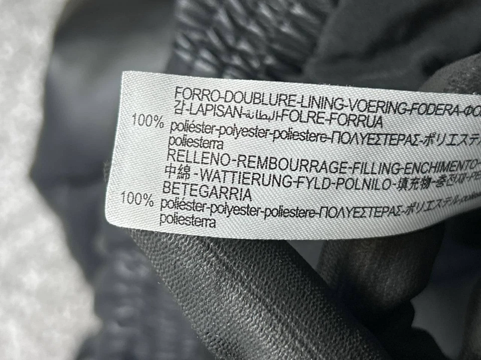 Женская куртка Zara средний размер черная искусственная кожа пуховик - Изображение 4 из 4