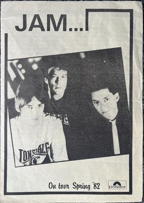 The Jam Promotional 4 page record company flyer for 1982 Tour Annie Nightingale