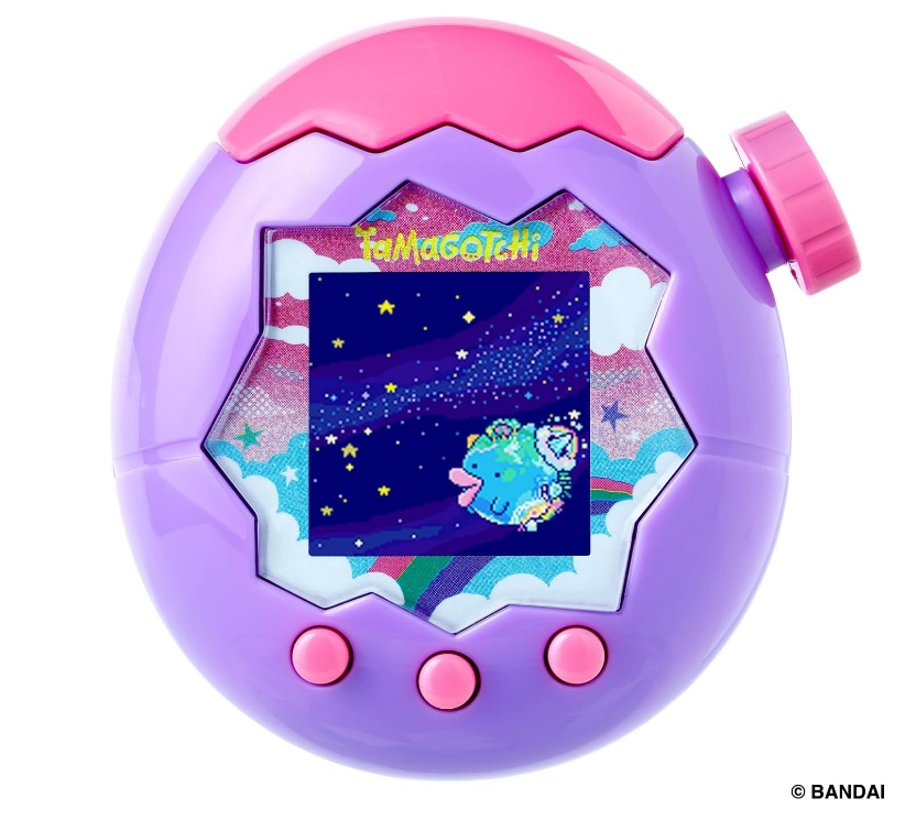 BANDAI Tamagotchi Paradise Purple Sky English German French 9