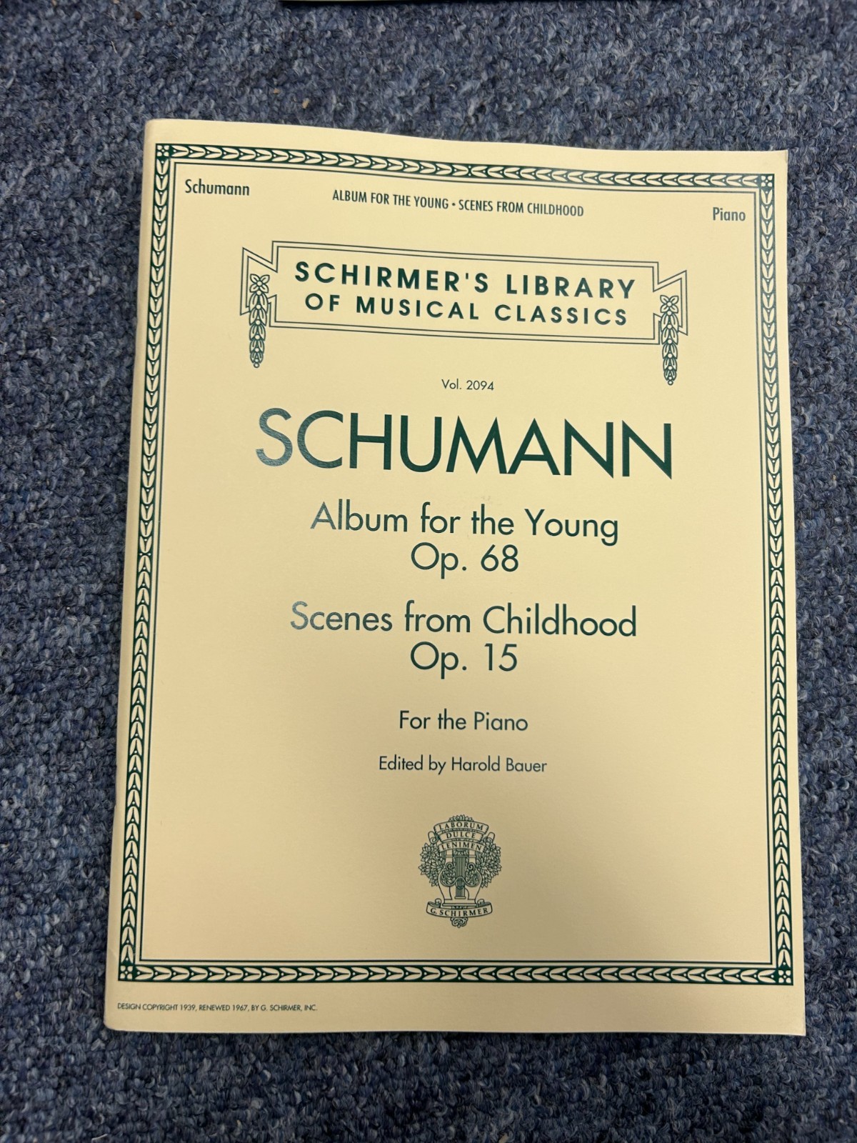 Album for the Young Opus 68: & Scenes from Childhood Opus 15 (NEW)