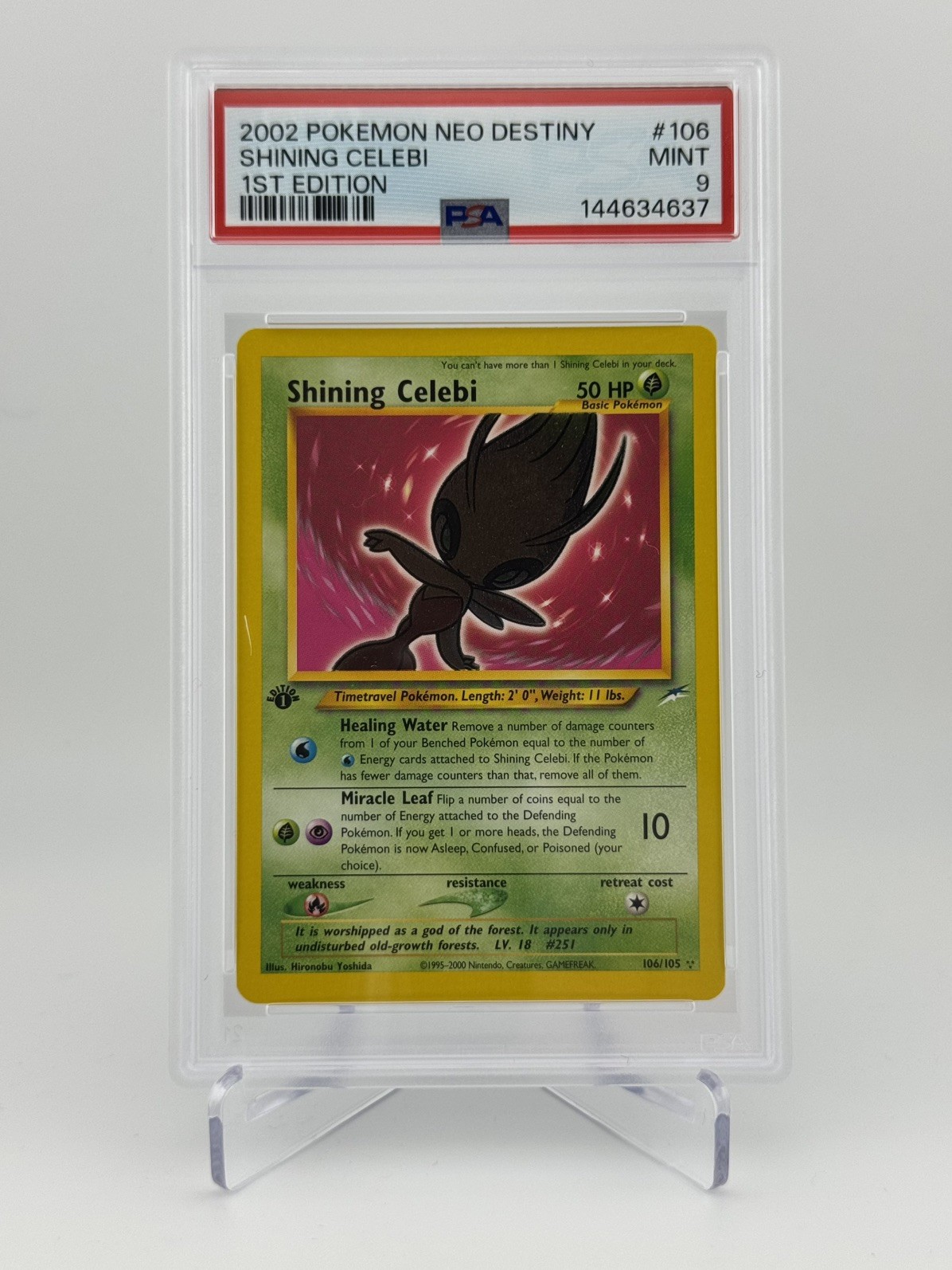 Shining Celebi 2002 Neo Destiny #106/105 1st Edition Holo Price