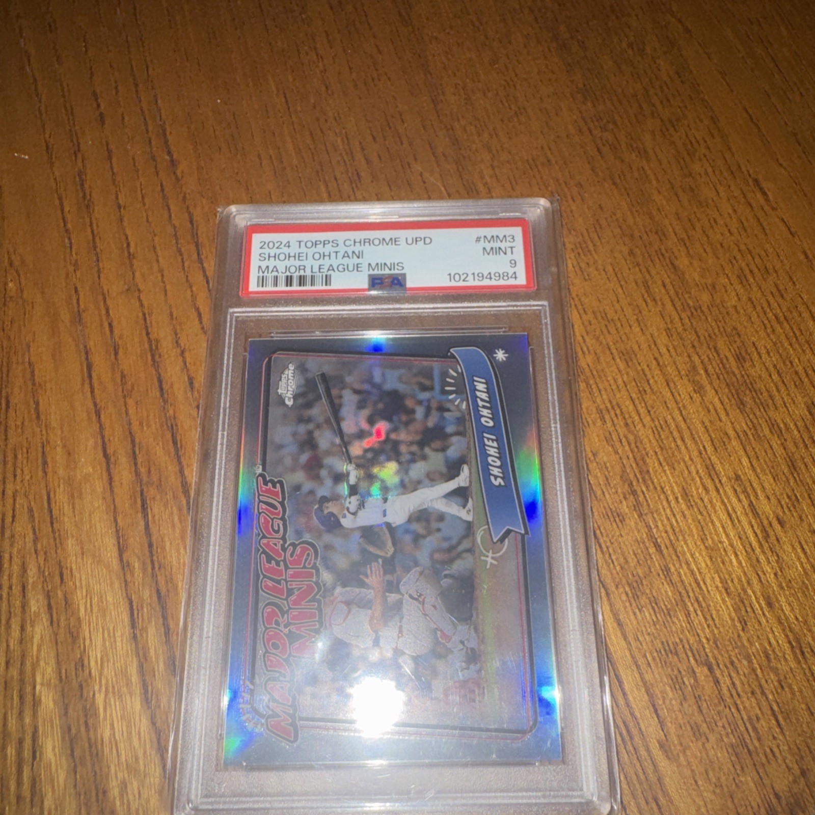 2024 Topps Chrome Update Major League Minis Shohei Ohtani Dodgers PSA 9