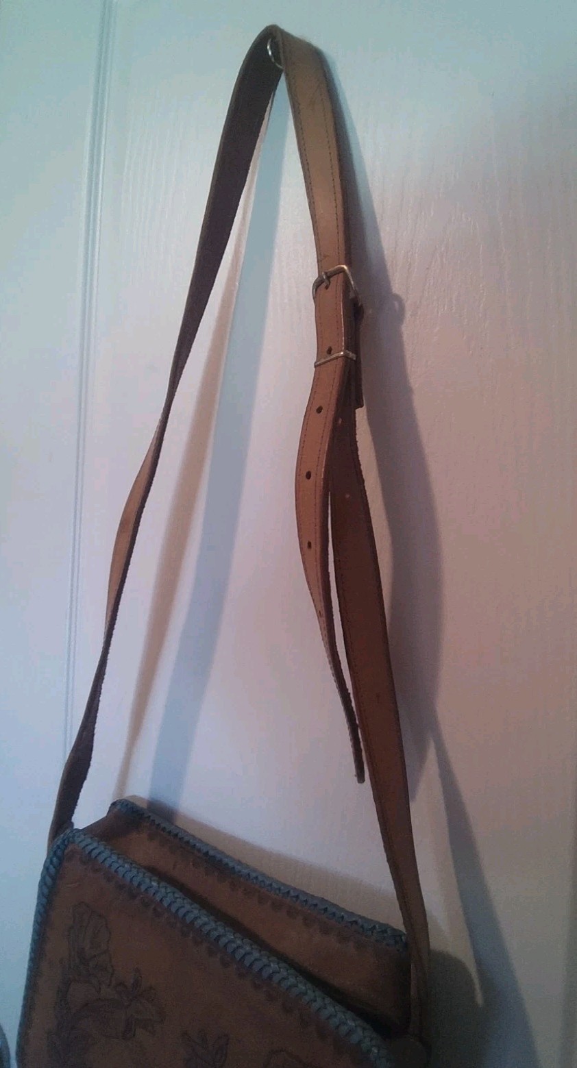 Solid Leather Medium Sized Purse With Double Side… - image 7