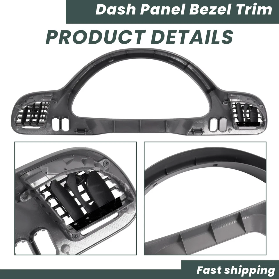 Cubierta del panel del bisel del tablero con ventilaciones de CA para Dodge Sprinter 2500 3500 2002-2006 Foto 3 de 4