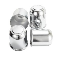 4Pcs 3.74 in Wheel Center Caps Chrome Push Through 3.74" Diameter, 4.41" Height