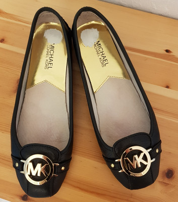 MICHAEL KORS Ballerinas Fulton Moc Schwarz EU 38,5-39 / US 8M