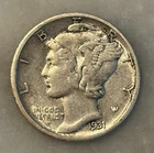 1931-D Mercury Dime - XF - Extremely Fine - 90% Silver