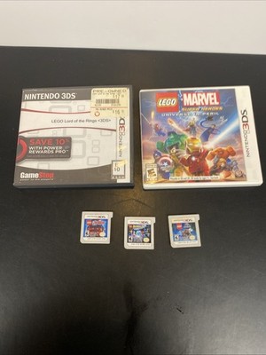 Nintendo 3DS  LEGOS 5 Game Lot Avengers Super Heroes Batman3 Jurasic Lord Of Rin