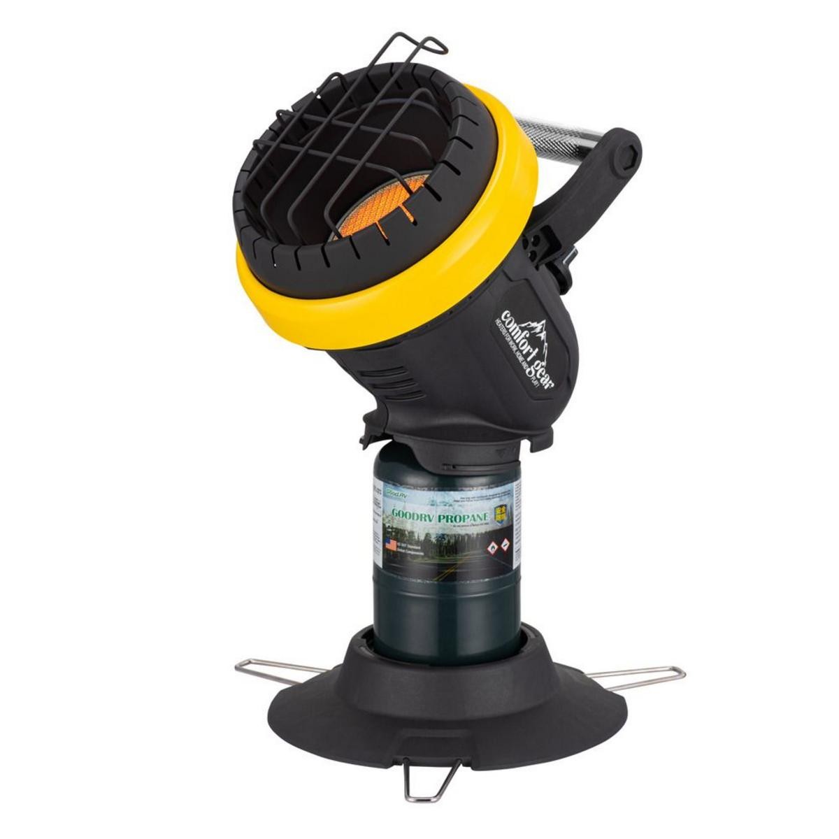 World Marketing 4,000 BTU Portable Propane Heater - Black/Ye