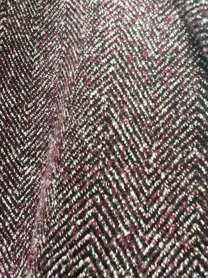 Novo com etiquetas: Blazer Loft Feminino Tweed Borgonha Tamanho 6 - Imagem 3 de 4