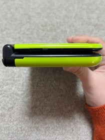 New Nintendo 3DS XL LL Black  Lime Console region Japanese B836