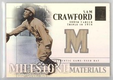 2002 Topps Tribute Milestone Materials Sam Crawford #MIM-SC HOF 1h1
