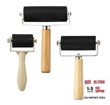 3 Pack Rubber Roller Brayer Rollers 1.4/2.4/4 Inch Art beige-1.4/2.4/4 Inch
