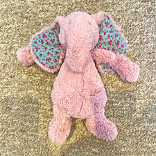Jellycat Pink Floral Bashful Blossum Elephant - used very good condition
