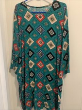 Indian/pakistani Multicolor Green Design shalwar Kameez Women Brand New