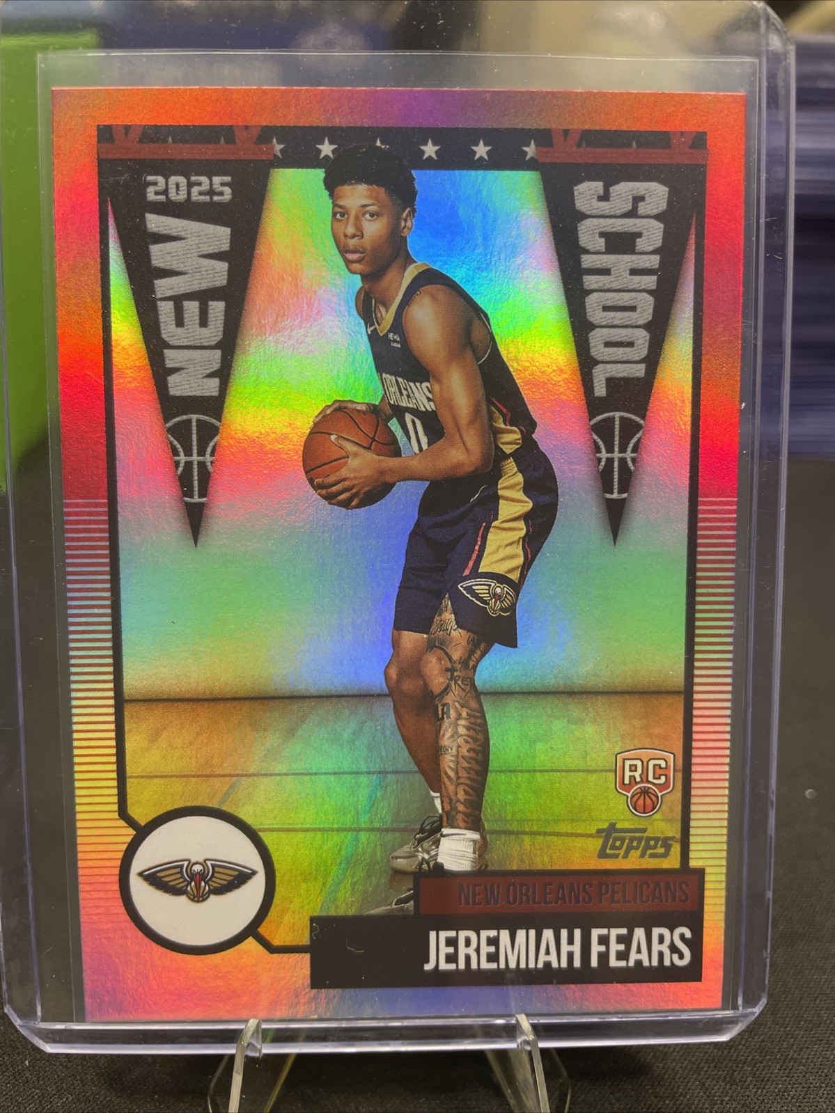 2025-26 Topps - New School Jeremiah Fears #NS-7 (RC) Rainbow Foil