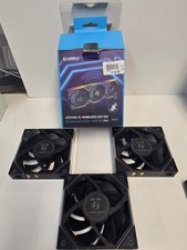 UNTESTED - Lian Li Uni Fan TL Wireless LCD 120 - Black - FANS ONLY  Read 
