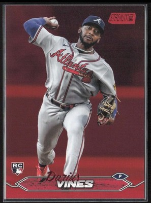 2024 Stadium Club Red Foil Darius Vines Rookie Atlanta Braves #95