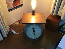 Antique Salter coin  Scales Made into a lamp