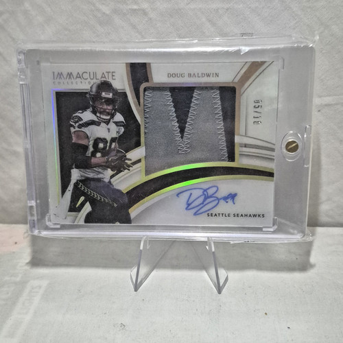 2022 PANINNI IMMACULATE COLLECTIONS DOUG BALDWIN PATCH AUTO # 5/10