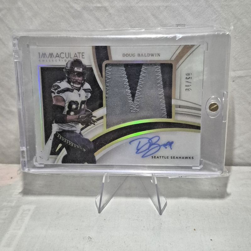 2022 PANINNI IMMACULATE COLLECTIONS DOUG BALDWIN PATCH AUTO # 5/10