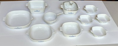 CorningWare Blue Cornflower **11 Pieces** Casserole Dishes   Sauce Pan