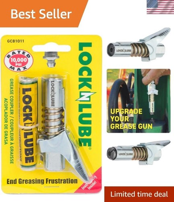 #ad #ad Brand New High Pressure Locking Grease Coupler in Metal Finish $73.31