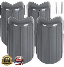 4Pc Heavy-Duty Dock Bumpers Corner Boat Protection UV Marine Gray Hardware