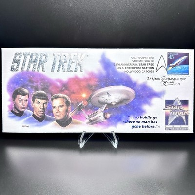 Star Trek 25th Anniv. Commem. Cachet - Artist SIGNED 2X (S/N 279/500) | 1991 FDC