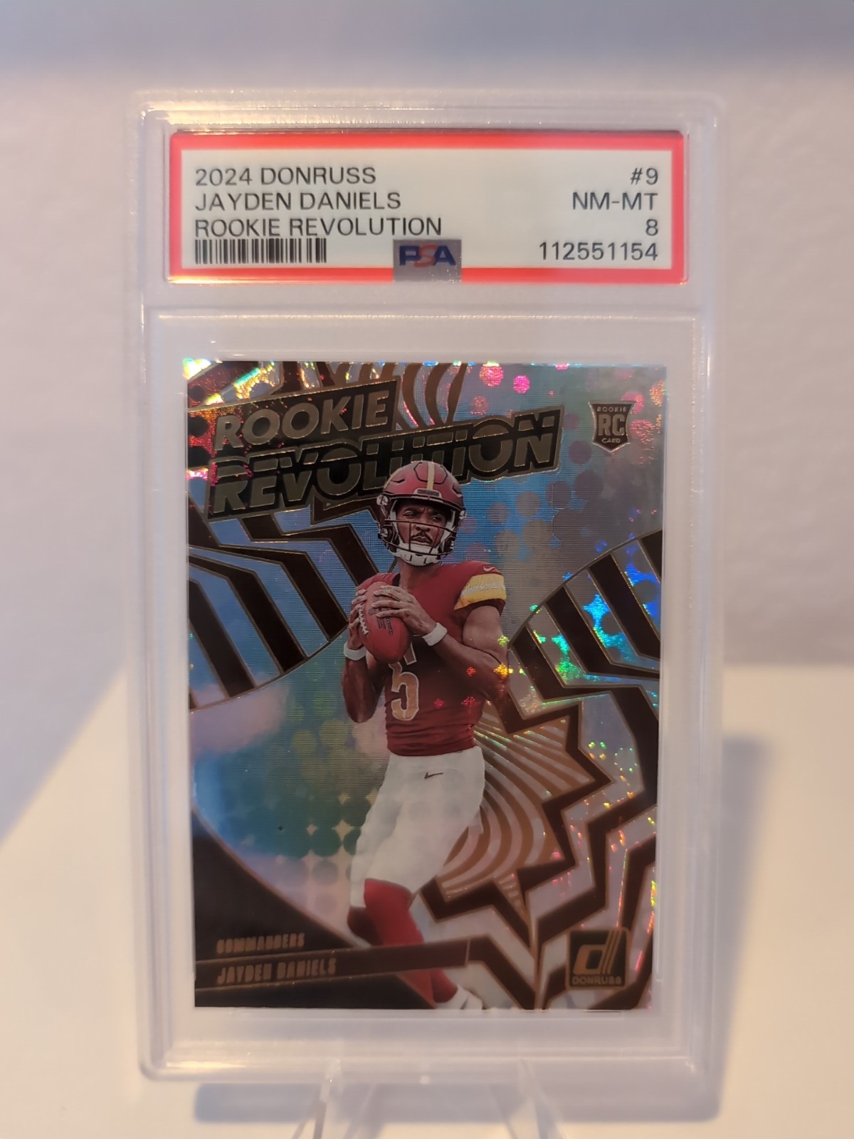 2024 Donruss Jayden Daniels Rookie Revolution PSA 8 NM-MT #9