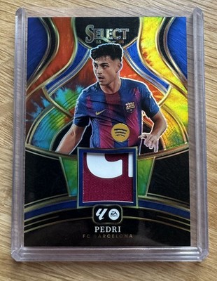 2023-24 Panini Select La Liga Pedri Tie Dye Prizm Patch /25 Barcelona