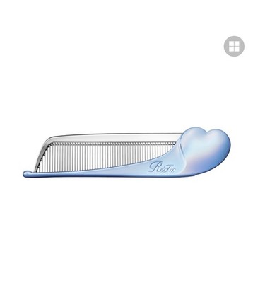 ReFa Heart Brush Silver Sky & Comb Aira Silky Blue Set Japan New