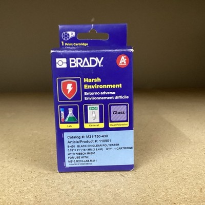 Brady M21-750-430 Label Tape - Black on White