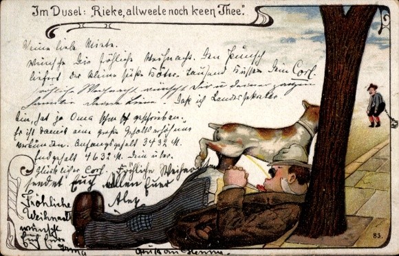 KEEN Cartolina d'artista Nel Dus Rieke tutti ancora non te dormiente... 4525221