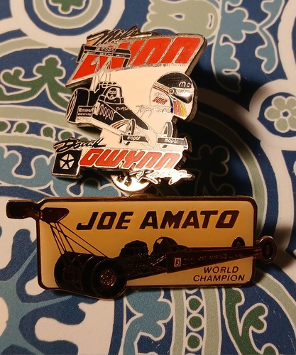 NHRA Joe Amato Mike Dunn Pin Lot (2) Darrell Gwynn Car Drag Racing | eBay