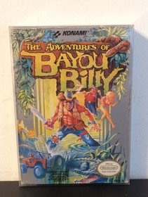 Adventures of BAYOU BILLY (Nintendo NES) Complete + Protector, Untested 